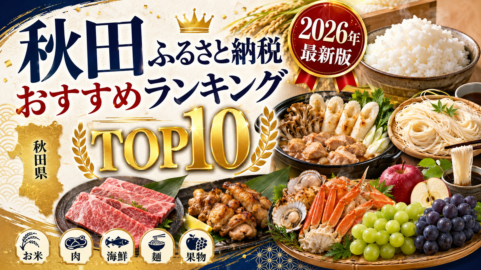 秋田ふるさと納税おすすめランキングTOP10【2025年最新版】