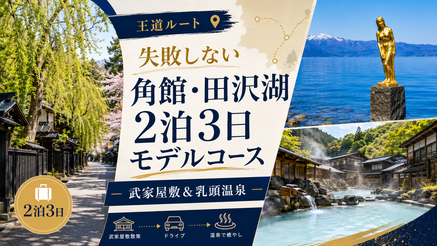 失敗しない角館・田沢湖2泊3日モデルコース｜武家屋敷＆乳頭温泉
