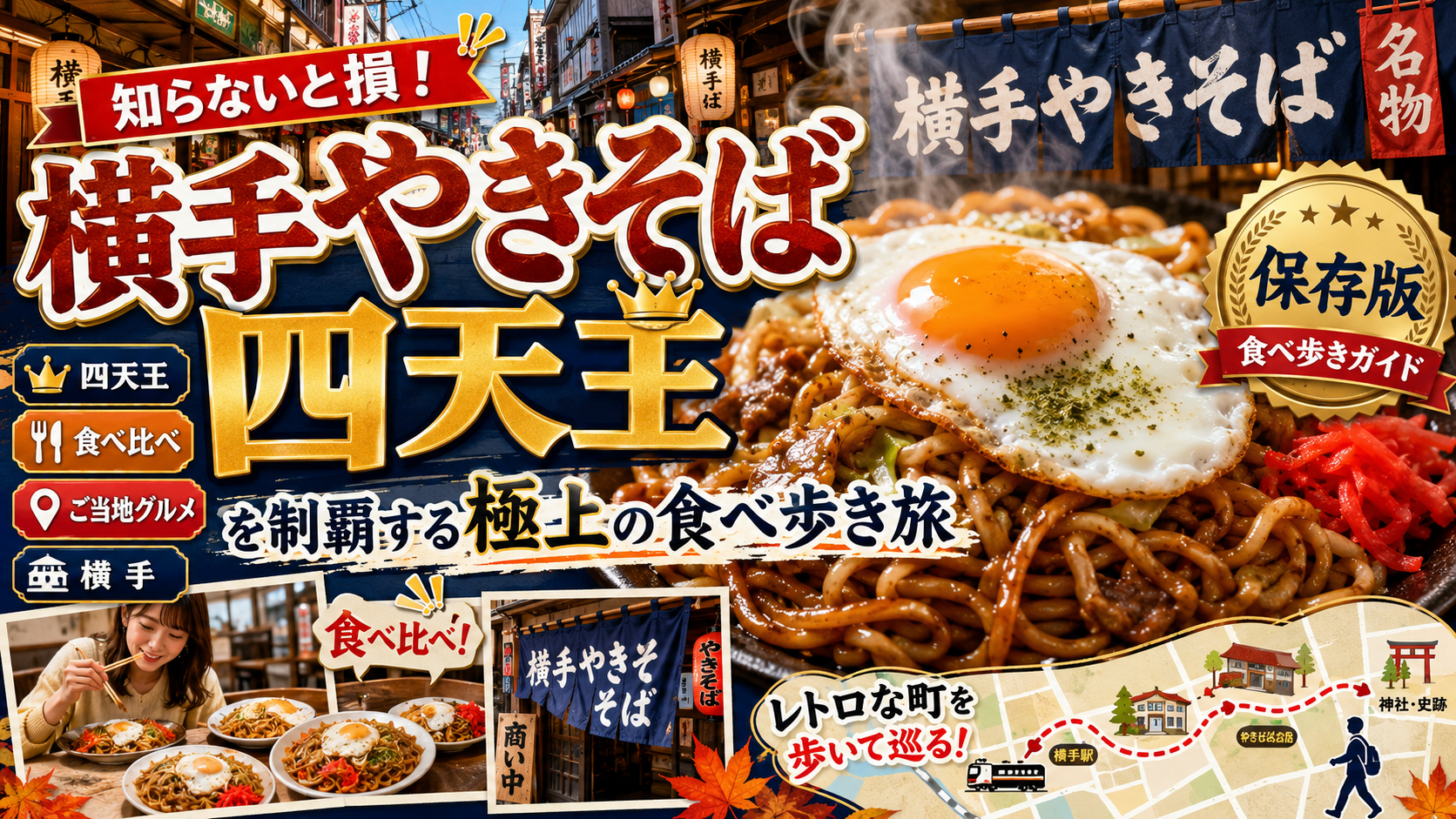 知らないと損！横手やきそば四天王を制覇する極上の食べ歩き旅