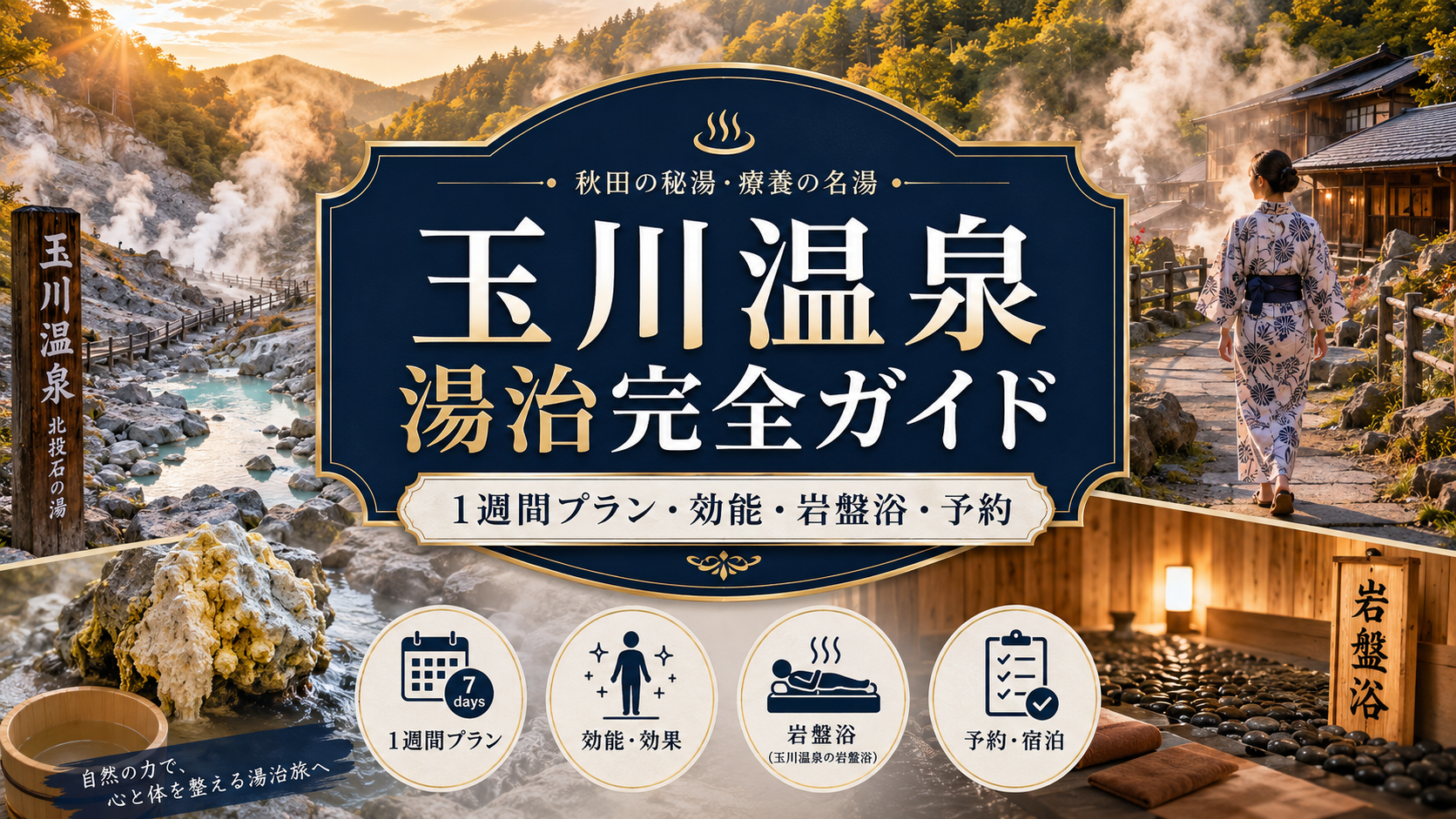 玉川温泉湯治完全ガイド｜1週間プラン・効能・岩盤浴・予約