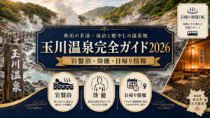 玉川温泉完全ガイド2026｜岩盤浴・効能・日帰り情報