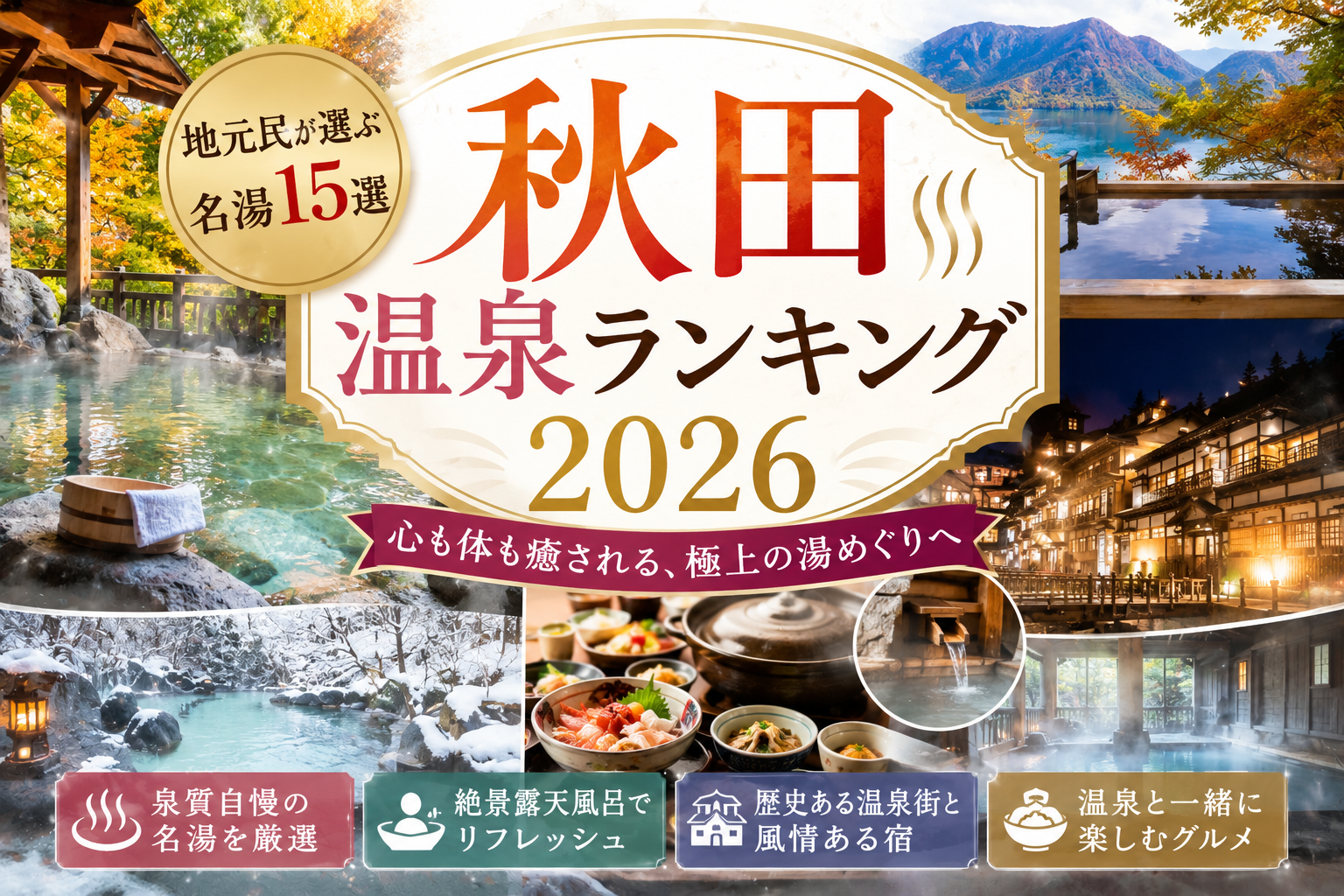 秋田温泉ランキング2026｜地元民が選ぶ名湯15選