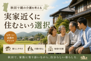 秋田で親の介護を考える、実家近くに住むという選択